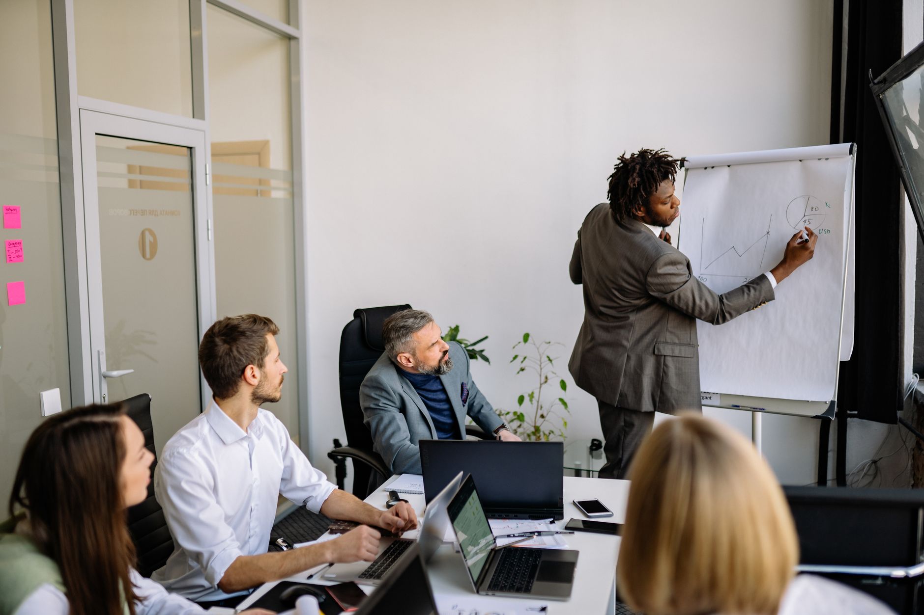 Best AI Presentation Tools in 2026: Gamma vs Beautiful.ai vs Canva AI — Which Should Indian Creators Choose? Team collaboration in modern office using AI tools for business presentations