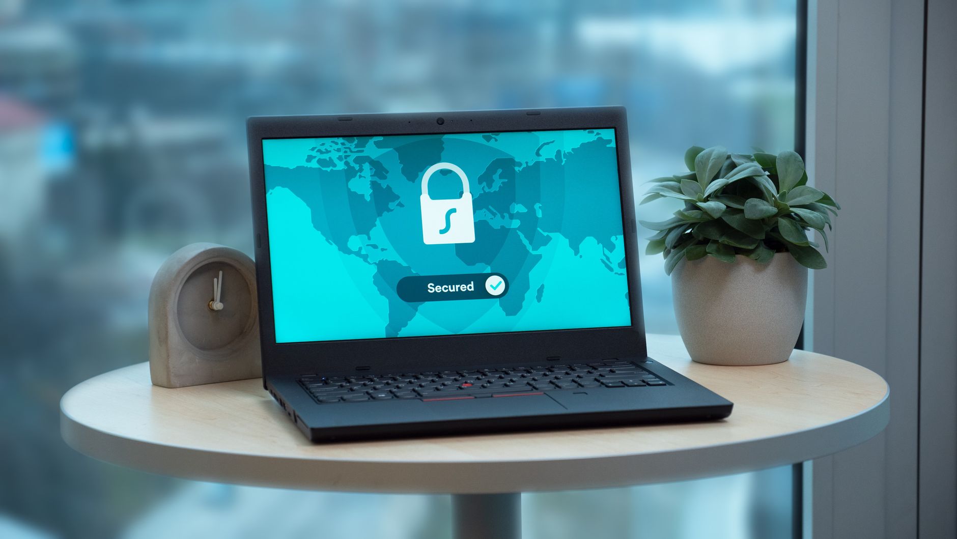 Best VPN Services in India 2026: NordVPN vs ExpressVPN vs Surfshark vs ProtonVPN Compared Laptop with security lock icon showing encrypted VPN connection for privacy