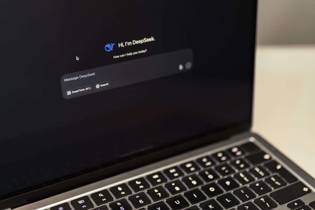 AI chatbot interface on laptop screen representing AI assistant tools comparison 2026
